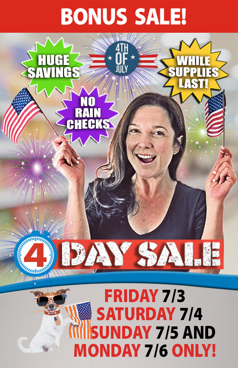 Neco's 4 Day Sale 07-03 to 07-06